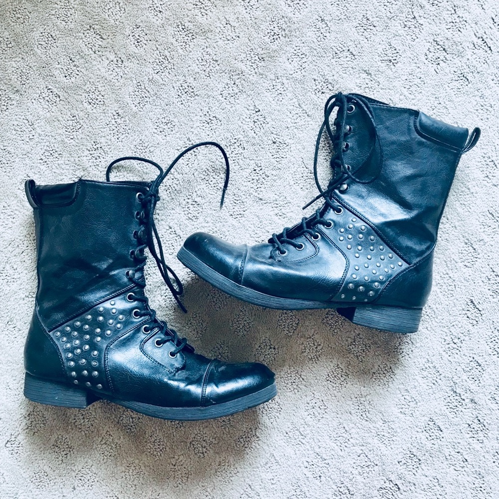 Black Combat Boots